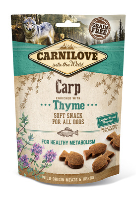 Carnilove Semi-Moist Snack, karper met tijm, 200 g