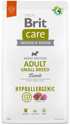 BRIT CARE Dog Hypoallergenic Adult Small Breed Lamb 3kg