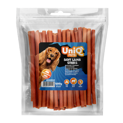 UNIQ PETS hondensnacks 500g Lam sticks