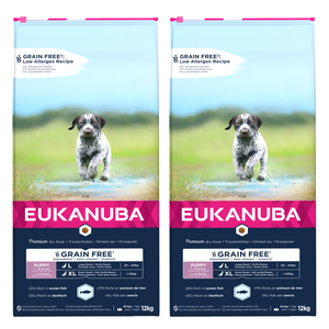Eukanuba Puppy&Junior Large Breeds Grain Free Salmon 2x12kg
