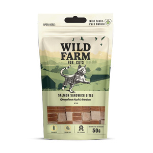 WILD FARM Broodjes met zalm 50 g kattensnack