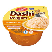 Inaba DASHI aanvullend kattenvoer - bouillon met kipsmaak 70 g 