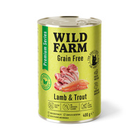 WILD FARM Premium Graanvrij Lam en Forel 6x400g - graanvrij kattenvoer