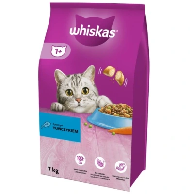 WHISKAS Adult 7 kg - droogvoer voor volwassen katten, met heerlijke tonijn