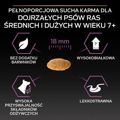 Purina Pro Plan Medium & Large 7+ Sensitive Optiderma Zalm & Rijst 14kg