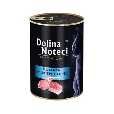 Dolina Noteci Premium voor katten Rijk aan lam 12x400g