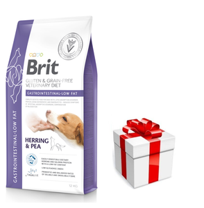 Brit GF Veterinary Diets Hond Maag-Darm-Laag-Vet 12kg + GRATIS een verrassing voor je hond!