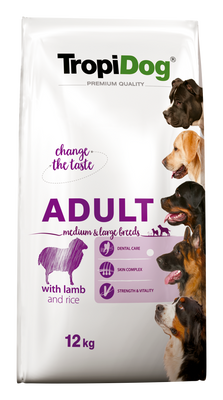 Tropidog Premium Adult Medium & Large Breed Lamb & Rice 12kg