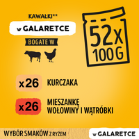 Pedigree Nat Puppyvoer (Kip & Rijst, Rundvlees & Rijst) 4x100g 