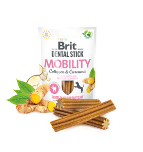 BRIT CARE Hond Dental Stick Mobiliteit met Curcuma & Collageen 7pc (251g)