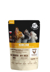 PetRepublic Stukjes fijngehakte kip in milde saus 100g