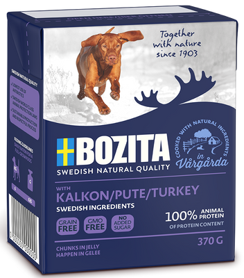 BOZITA Dog Turkey Jell-O 370g