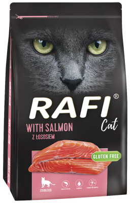 Dolina Noteci Rafi Kattenvoer voor gesteriliseerde katten met zalm 2x7kg 