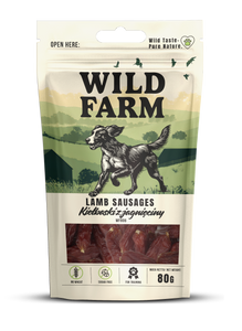 WILD FARM lamsworstjes 80g hondensnoepjes