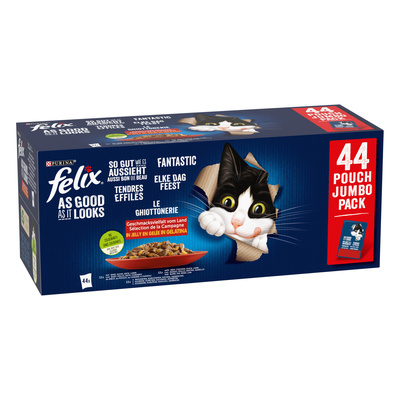 Felix Fantastic MIX smaken in gelei: 44x85g 