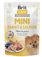 Brit Care Mini Filets in Konijn en Zalm Saus 85g