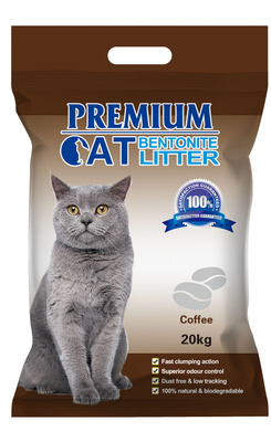 Premium Cat Clumping Bentonite Nest - Koffie voor katten 20kg