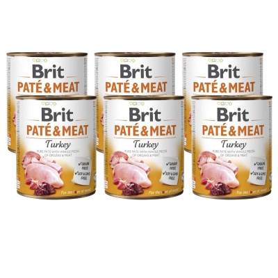 Brit Pate & Meat Kalkoen 6x800g