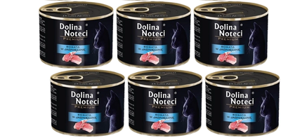 Dolina Noteci Premium voor katten rijk aan lam 6x185g