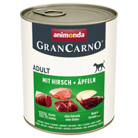 ANIMONDA GranCarno Volwassen Hondensmaak: Hert + Appel 800g
