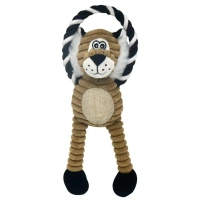 NUXIE® Hond/kat pluche speeltje met pieper (tijger/olifant/aap)