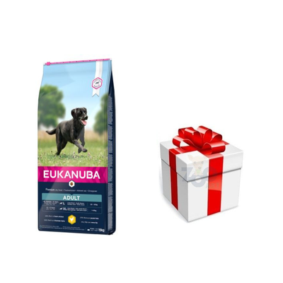 Eukanuba Adult Large Breed Chicken 15kg + GRATIS een verrassing voor je hond!