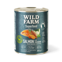 WILD FARM Superfood Zalm (Zalm met courgettes, zoete aardappelen en kruiden) 800g graanvrij hondenvoer