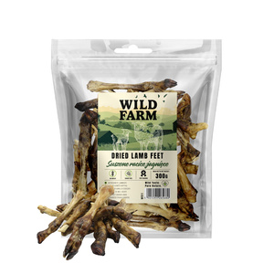 WILD FARM Gedroogde lamshoeven 300g hondensnoepje