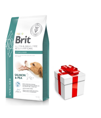 Brit GF Veterinary Diets Hond Gluten & Graanvrij Gesteriliseerd 12kg  + GRATIS een verrassing voor je hond!