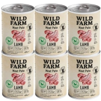 Wild Farm Pate Lam 6x400g glutenvrij hondenvoer