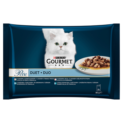 GOURMET Perle volwassen kattenvoer Meat Duet 4x85g