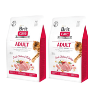 Brit Care Cat Grain-Free Aldut Activity Support met Kip en Kalkoen 2x7kg