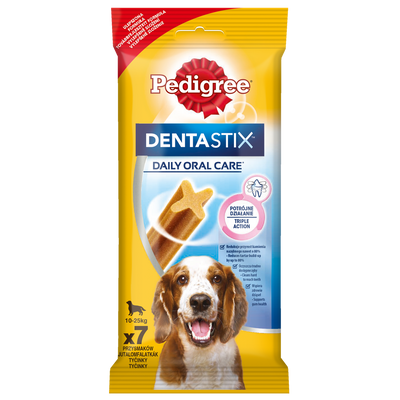 Pedigree DentaStix Dental Treats voor honden vanaf 4 maanden en meer dan 10-25kg 180g