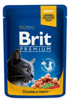 Brit Premium Adult Kat met Zalm & Forel 100g
