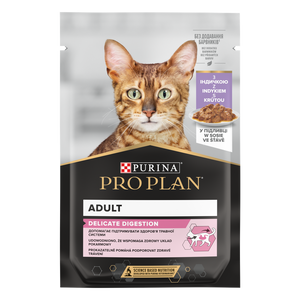 PRO PLAN Nutrisavour Delicate kattenvoer delicate stukjes met kalkoen in saus 85g