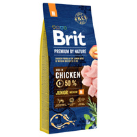 Brit Premium By Nature Junior M met Kip 15kg
