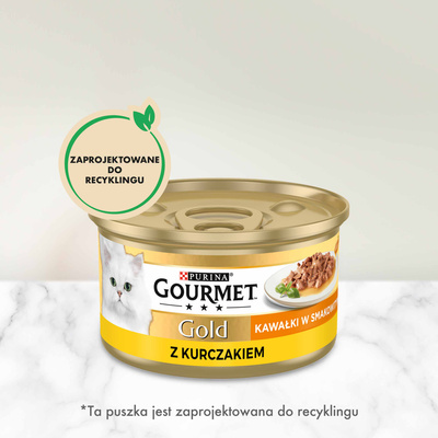 Purina Gourmet Gold Sauce Delight met Kip 85g