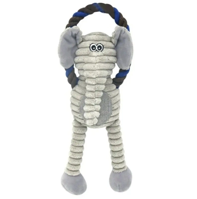 NUXIE® Hond/kat pluche speeltje met pieper (tijger/olifant/aap)