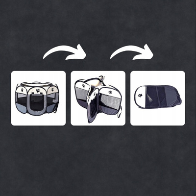 Opvouwbare box, hondenbed, honden- of kattenkooi -70x70 000313