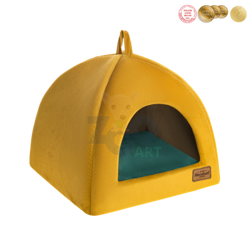 RECOBED hondenkrat Welurove honey S 40x40cm