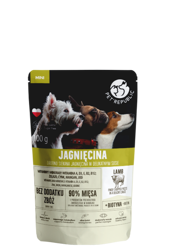 PetRepublic Mini Fijngehakte Stukjes in Delicate Lamssaus 100g