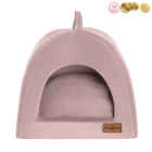 RECOBED hondenkrat Welurove lila roze S 40x40cm