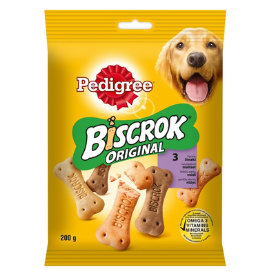 Pedigree Biscrok Cube Koekjes voor Volwassen Honden met Lam, Kip en Rund 200g