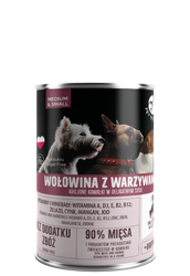 PetRepublic Rundvlees- en Groenteschijfjes in Fijne Saus 400g