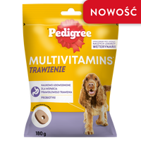 PEDIGREE Multivitaminen Spijsvertering aanvullend diervoeder voor volwassen honden, kipsmaak 180 g