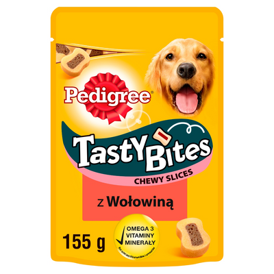 Pedigree Tasty Bites Chewy Slice Adult hondensnack met rundvlees 155g