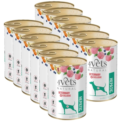 Dolina Noteci 4Vets Hepatic voor Honden 12x400g