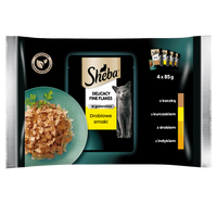 Sheba Sachet Delicacy In Jelly gevogeltesmaken 4x85g