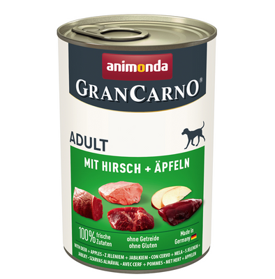 ANIMONDA GranCarno Adult Hondensmaak: Hert en appel 400g