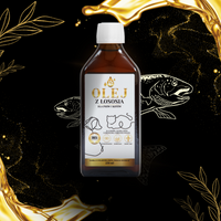 Lab-V 100% Zalmolie voor honden en katten van alle leeftijden 500ml Koudgeperst